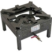 تصویر اجاق گاز پروفیلی تک شعله بزرگ سایز 40*40 