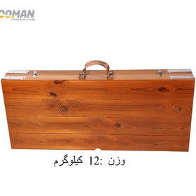 تصویر میز کمپینگ چوبی میز نیمکت کمپینگ هستی پلاست HASTI PLASTمدل: آرمان ARMAN 