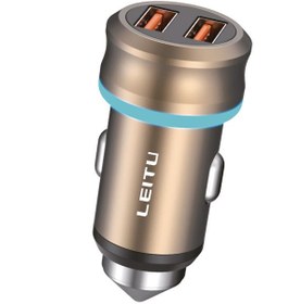 تصویر شارژر فندکی IPHONE برند LEITU مدل LCC2 IPHONE lighter charger brand LEITU model LCC2