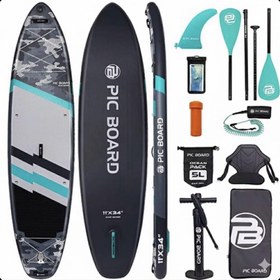 تصویر پدل برد Camouflage برند pic board رنگ خاکستری 