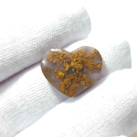 تصویر عقیق پاییزی قلبی کوچک 