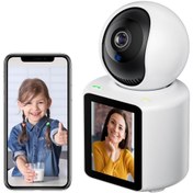 تصویر دوربین مداربسته وای فای مانیتور دار okam 