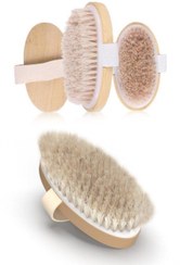 تصویر برس بدن خشک برای رفع سلولیت Kitchen Beauty Natural Horsehair Cellulite Brush