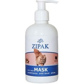 تصویر ماسک مو بدون نیاز به آب کشی مخصوص گربه زیپک Zipak Conditioner And Anti Knot Mask For Cats