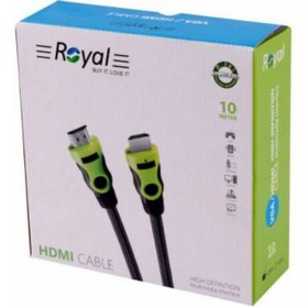 تصویر کابل رویال ROYAL مدل HDMI طول 10متری 