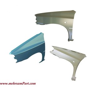 تصویر گلگیر جلو پراید چپ با آستر برند ROOSTA