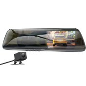 تصویر دوربین فیلمبرداری خودرو هوکو آینه‌ای 2 لنز مدل hoco DV4 hoco Dash cam DV4 dual channel driving recorder