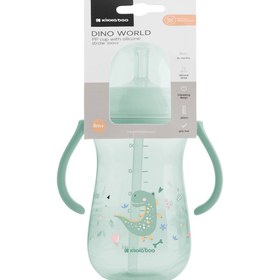 تصویر لیوان نی دار کیکابو مدل Dino World حجم ۳۰۰ میلی لیتر 