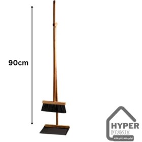 تصویر جارو خاک انداز چوبی 