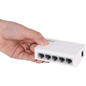 تصویر سوئیچ شبکه 5 پورت داهوا Dahua DH-PFS3005-5ET-L Dahua PFS3005-5ET-L 5-Port Unmanaged Ethernet Switch