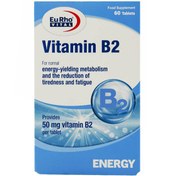 تصویر قرص ویتامین B2 یوروویتال |۶۰ عدد|کمک به متابولیسم طبیعی انرژی بدن ا EuRhoVital Vitamin B2 60 tablets EuRhoVital Vitamin B2 60 tablets