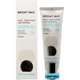 تصویر کرم آبرسان برایت مکس لایت هیدرا برایت پوست چرب و مختلط 50 میل Brigh Max Light Hydrating Hydra Bright Cream Oil Free 50Ml