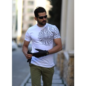 تصویر تی شرت آستین کوتاه مردانه رد ارو مدل 1026-001 