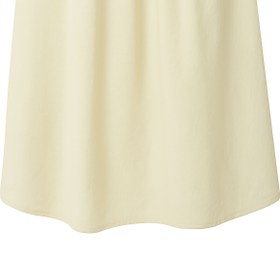 تصویر دامن بیرونی لنین کرمی دو جیب 