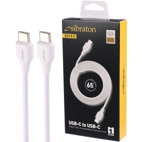 تصویر کابل تبدیل TYPE-C به TYPE-C سیبراتون مدل S510 C طول 1/0متر TYPE-C to TYPE-C conversion cable Sibraton model S510 C