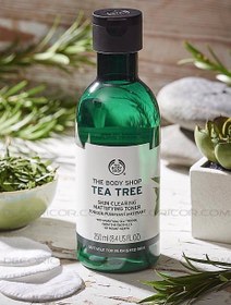 تصویر تونر بادی شاپ ضدجوش تی تری 250 میل اصل Body Shop Tea Tree Skin Clearing Mattifying Toner 250ml