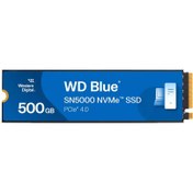 تصویر حافظه اس اس دی اینترنال وسترن دیجیتال مدل آبی SN5000 M.2 2280 NVMe ظرفیت 500 گیگابایت Western Digital Blue SN5000 M.2 2280 NVMe 500GB Internal SSD