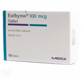 تصویر قرص لووتیروکسین ترک مرک دز 100 Euthyrox 100 mcg