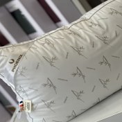 تصویر بالش طبی هتلی بامبو، الیاف میکروژل، روبالشی نخ پنبه بامبو، سایز 50*70 سانتی‌متر (برند فونیکس Phoenix) 