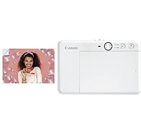 تصویر چاپگر عکس رنگی دوربین فوری Canon Zoemini S2، سفید مرواریدی - ارسال 20 روز کاری Canon Zoemini S2 Instant Camera Colour Photo Printer, Pearl White