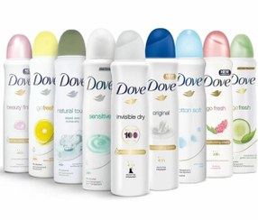 تصویر اسپری ضد تعریق داو رایحه مردانه و زنانه ۲۵۰ میلی‌لیتر - زنانه شیری 