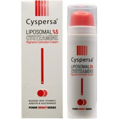 تصویر کرم ضد لک سیسپرسا لیپوزومال 5% سیستامین 50 میل Cyspersa Liposomal 5% Cysteamine Pigment Corrector Cream 50Ml