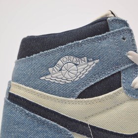 تصویر کفش بسکتبال نایکی مدل Jordan 1 Retro High رنگ آبی 