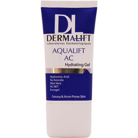 تصویر درمالیفت ژل آبرسان مناسب پوست های چرب و جوشدار (آکوالیفت ای سی) Dermalift Aqualift Hydrating Gel