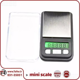 تصویر ترازو حساس جیبی 200گرمی mini scale 