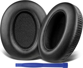 تصویر جایگزینی بالشتک های SOULWIT Earpads برای هدفون حذف نویز باس اضافی Sony WH-XB910 XB910N، برای هدست بلوتوث بی سیم WHXB910N سونی، پد گوش با چرم پروتئینی نرم تر - مشکی - ارسال 20 روز کاری SOULWIT Earpads Cushions Replacement for Sony WH-XB910 XB910N Extra Bass Noise Cancelling Headphones, for Sony WHXB910N Wireless Bluetooth Headset, Ear Pads with Softer Protein Leather - Black