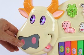 تصویر اسباب بازی ارگ گاو موزیکال ا Musical cow organ toy Musical cow organ toy