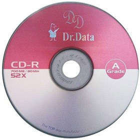 تصویر سی دی خام 52x بسته 50 عددی دکتر دیتا ا 52x raw CD pack of 50 pieces by Dr. Data 52x raw CD pack of 50 pieces by Dr. Data