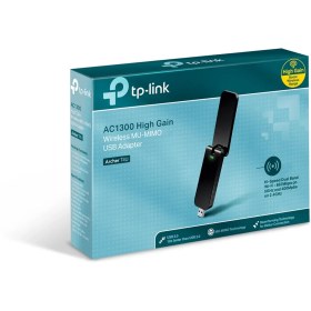 تصویر کارت شبکه USB بی‌سیم و دوباند تی‌ پی لینک مدل Archer T4U Dual-Band Wireless USB Network Adapter: TP-Link Model Archer T4U