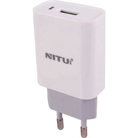 تصویر شارژر دیواری فست شارژ NITU NT-TC66F با کابل لایتنینگ 