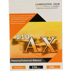 تصویر طلق لمینت 12×9 براق 150میکرون مدل AX 