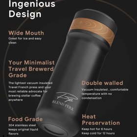 تصویر ماگ فرنچ پرس استيل مسافرتی 