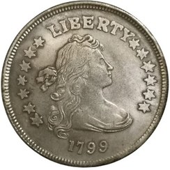 تصویر سکه لیبرتی امریکا 1799 میلادی 