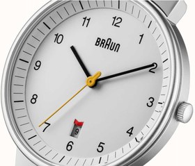 تصویر ساعت مچی مردانه کلاسیک Braun مدل BN0032WHSLMHG با بند فلزی توری Braun Bn0032 Male Round Analogwatch