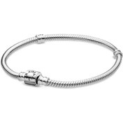 تصویر دستبند نقره مفتولی توپر استوانه ای پاندورا 