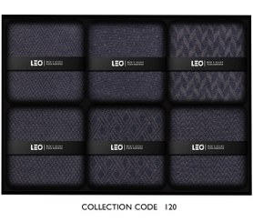 تصویر جوراب مردانه کلاسیک لئو ساقدار کد 120 بسته 6 عددی 