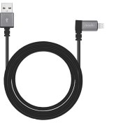 تصویر کابل USB به لایتنینگ موشی مدل 90Degree یک و نیم متری ا Moshi USB to Lightning Cable 150cm 90Degree Moshi USB to Lightning Cable 150cm 90Degree