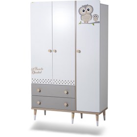 تصویر کمد نوزاد سه درب مدل جغد 