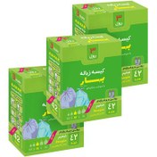 تصویر کیسه زباله 3 رول متوسط بهار - مجموعه سه عددی 