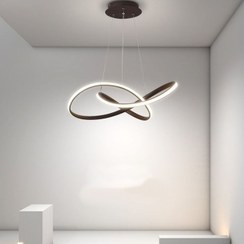 تصویر لوستر امیران مدرن طرح اینفینیتی پاپیون / pt500/ چهار حالت نوردهی Modern chandelier infinity fast delivery