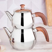 تصویر کتری قوری کاراجا مدل KARACA Silva ا Karaca Silva Steel Teapot Set Karaca Silva Steel Teapot Set