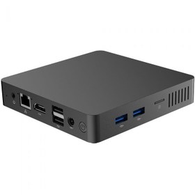 تصویر کامپیوتر کوچک mini PC مدل B20A Intel همراه پایه اتصال پشت مانیتور 