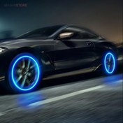 تصویر سروالف نئونی شبرنگی خودرو مجموعه 4عددی 