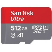 تصویر کارت حافظه MicroSDXC سن دیسک Ultra کلاس 10 استاندارد UHS-I U1 A1 سرعت 100 مگابایت بر ثانیه ظرفیت 512 گیگابایت Sandisk MicroSDXC Ultra Class 10 UHS-I U1 A1 Speed 100MB/s 512GB Memory Card