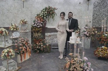 تصویر گل آرایی بله برون کد ۱۰۸۶ 