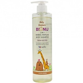 تصویر شامپو سر و بدن کودک و نوزاد مدل 2 در 1 حجم 500 میل بیونیج Bionij 2 In 1 Shampoo For Baby 500 ml